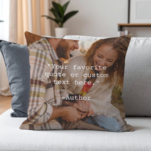 Create Your Own Custom Quote on Picture Cushion (Creator Uploaded)