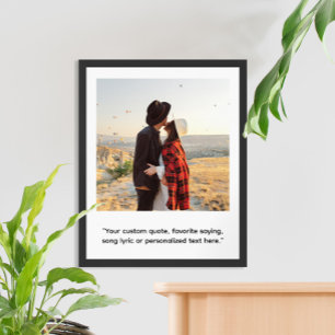 Create Your Own Custom Quote Personalized Photo Poster