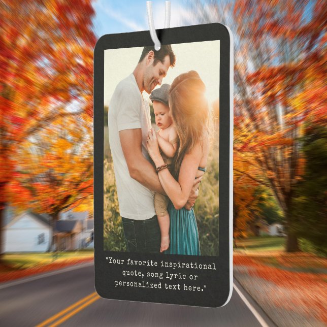 Create Your Own Custom Quote Photo Car Air Freshener (Creator Uploaded)