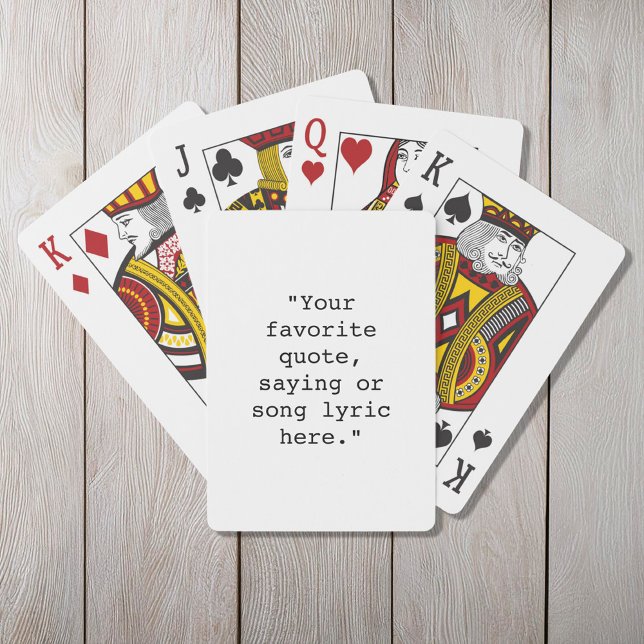 Create Your Own Custom Quote Playing Cards (Creator Uploaded)