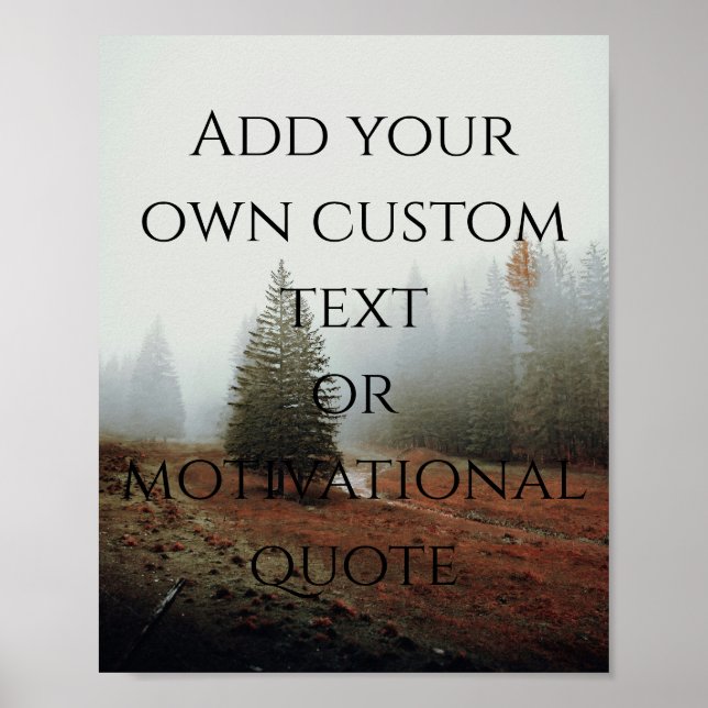 Create Your Own Custom Quote Poster (Front)