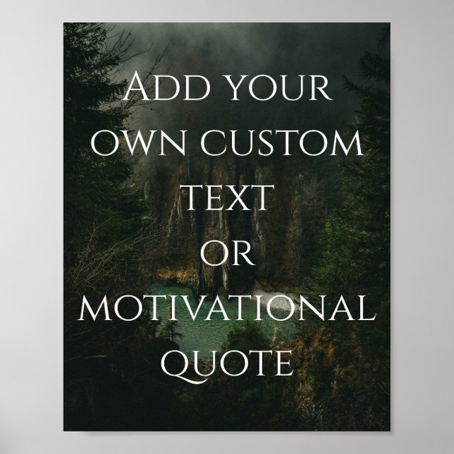 Create Your Own Custom Quote Poster (Front)
