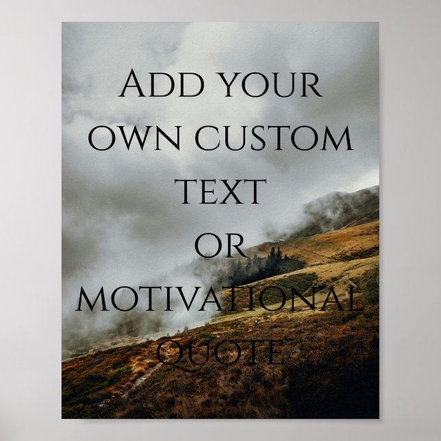 Create Your Own Custom Quote Poster (Front)