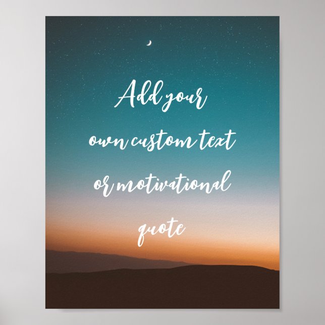 Create Your Own Custom Quote Poster (Front)