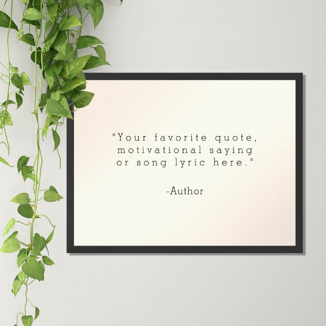 Create Your Own Custom Quote Poster (Creator Uploaded)