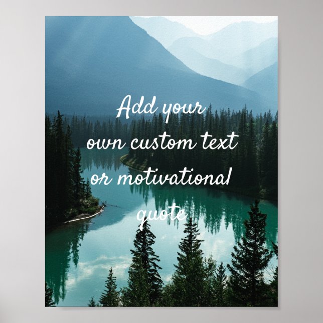 Create Your Own Custom Quote Poster - Banff Canada (Front)