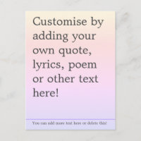 Create Your Own Custom Quote Poster - Book Page