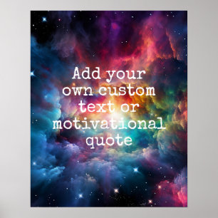 Create Your Own Custom Quote Poster - Galaxy Stars