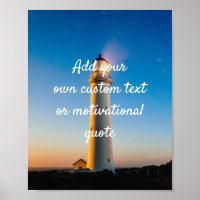 Create Your Own Custom Quote Poster - Lighthouse