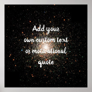 Create Your Own Custom Quote - Starry Night Sky Poster