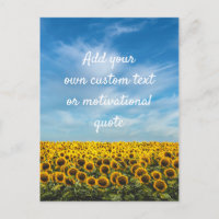Create Your Own Custom Quote - Sunflowers