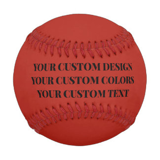 Create Your Own Custom Red Baseball