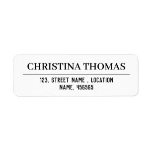 Create Your Own Custom Return Address Label