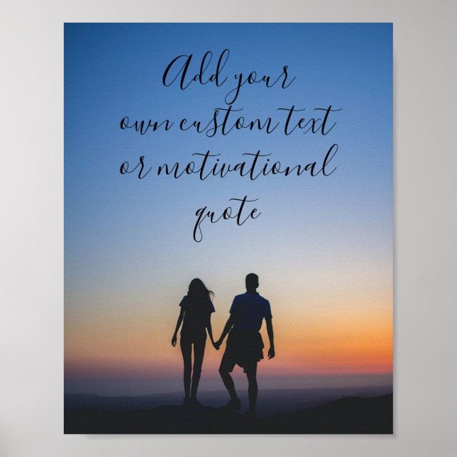 Create Your Own Custom Romance Quote Poster (Front)