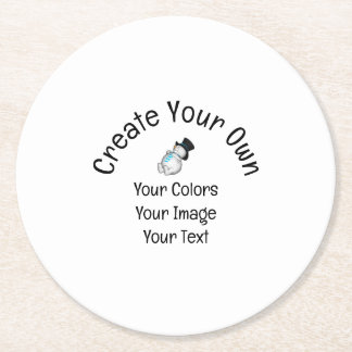 Create Your Own Custom Round Paper Coaster