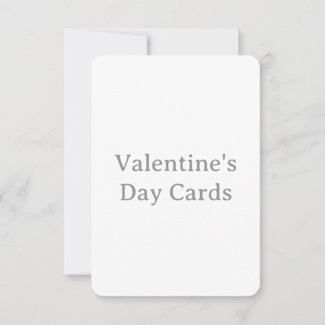 Create Your Own Custom Rounded Valentine's Day Card (Front)