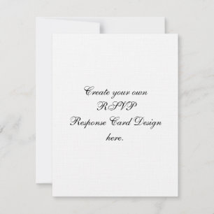 Create Your Own Custom RSVP Cards Linen Paper