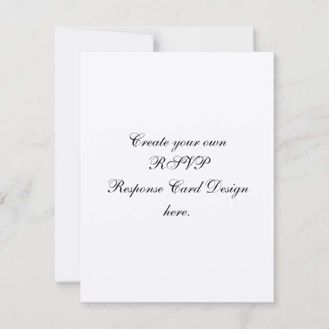 Create Your Own Custom RSVP Cards Speckled Paper (Front)