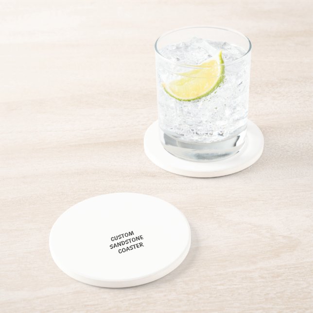 Create your own custom Sandstone Drink Coaster (Side)