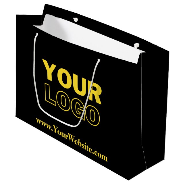 Create Your Own Custom Shopping Gift  Large Gift Bag (Front Angled)