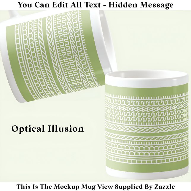 Create Your Own Custom Short Hidden Message 099WG Coffee Mug (Creator Uploaded)