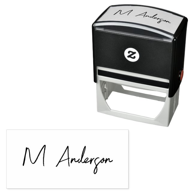 Create Your Own Custom Signature Personalised   Se Self-inking Stamp (In Situ)