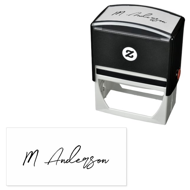 Create Your Own Custom Signature Personalised   Se Self-inking Stamp (In Situ)