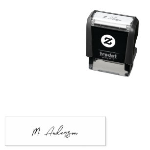 Create Your Own Custom Signature Personalised Sel Self-inking Stamp