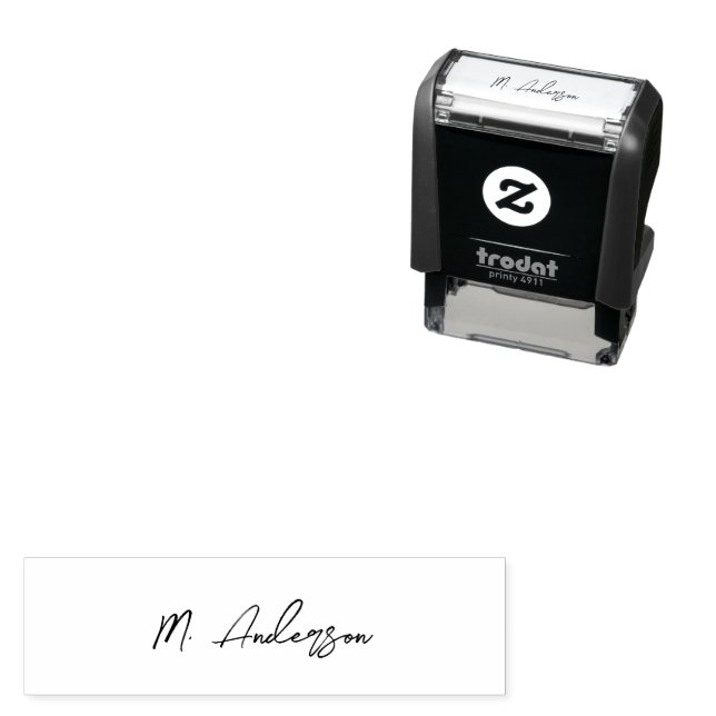 Create Your Own Custom Signature Personalised  Sel Self-inking Stamp (In Situ)