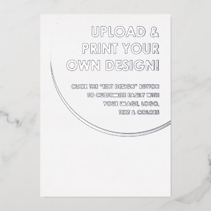 Create Your Own Custom Silver Foil Invitation