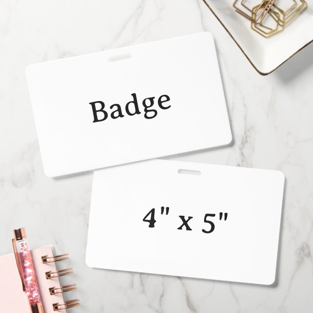 Create Your Own Custom Simple Design Badge ID Badge (Office)