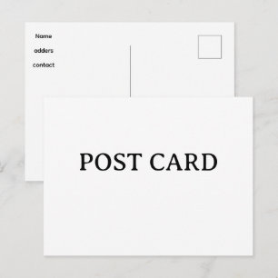 Create Your Own Custom Simple Design Postcard