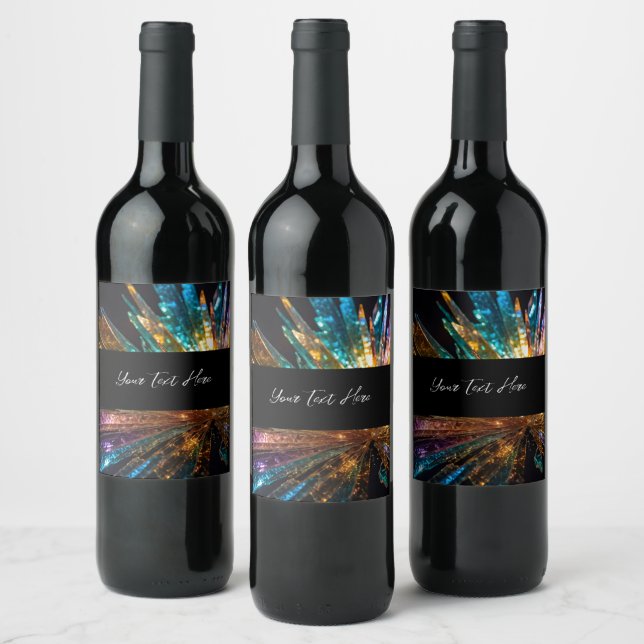 Create Your Own Custom Smashed Coloured Glass Wine Label (Bottles)
