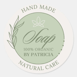 Create your own Custom Soy Candle Business Classic Round Sticker