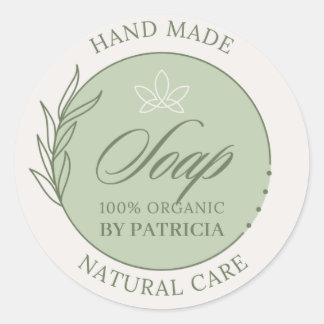 Create your own Custom Soy Candle Business Classic Round Sticker