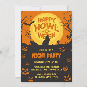 Create your own custom Spooky Halloween Party Invitation