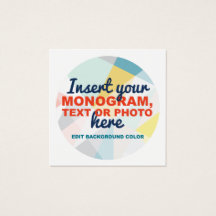 Create Your Own Custom Square Business Card