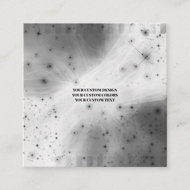 Create Your Own Custom Square Business Card (Front)