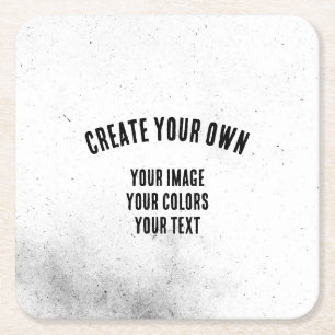 Create Your Own Custom Square Paper Coaster