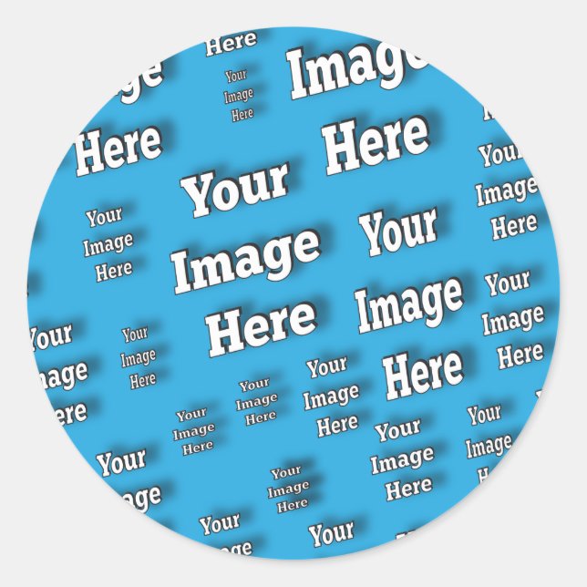🤍 Create Your Own Custom Template Classic Round Sticker (Front)