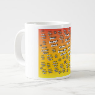 🤍 Create Your Own Custom Template Large Coffee Mug