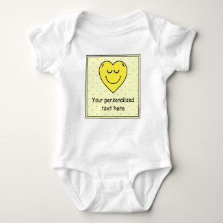 Create your own custom text baby bodysuit