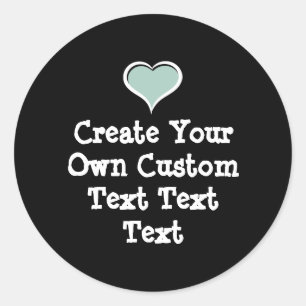 Create your own custom text classic round sticker