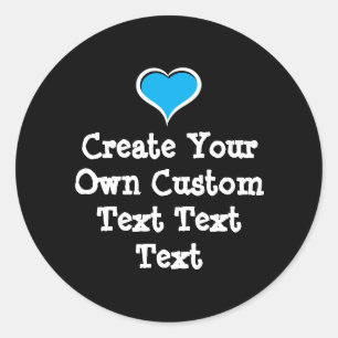 Create your own custom text classic round sticker