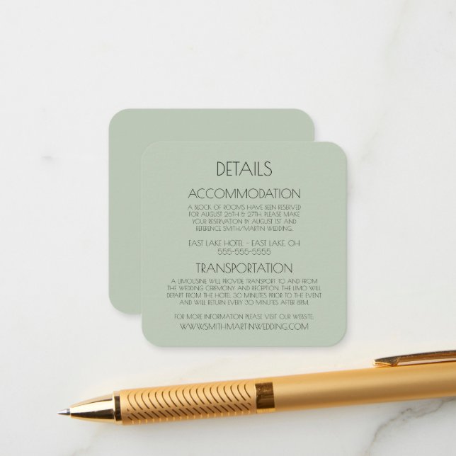 Create Your Own Custom Text Coloured Background Enclosure Card (Front/Back In Situ)