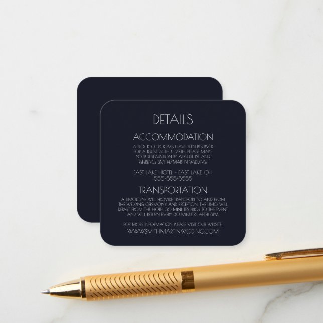 Create Your Own Custom Text Enclosure Card (Front/Back In Situ)