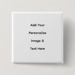 create your own custom text personalise 15 cm square badge