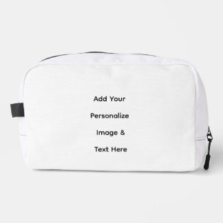 create your own custom text personalise dopp kit