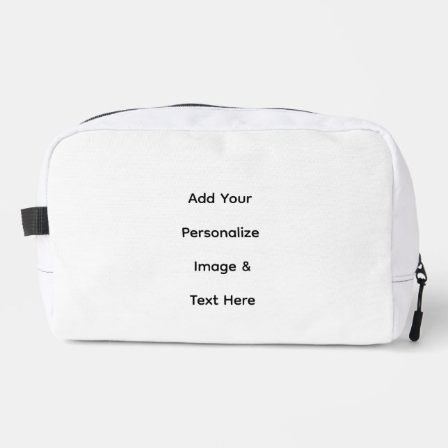 create your own custom text personalise dopp kit (Front)