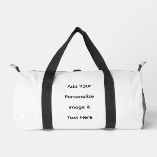 create your own custom text personalise duffle bag